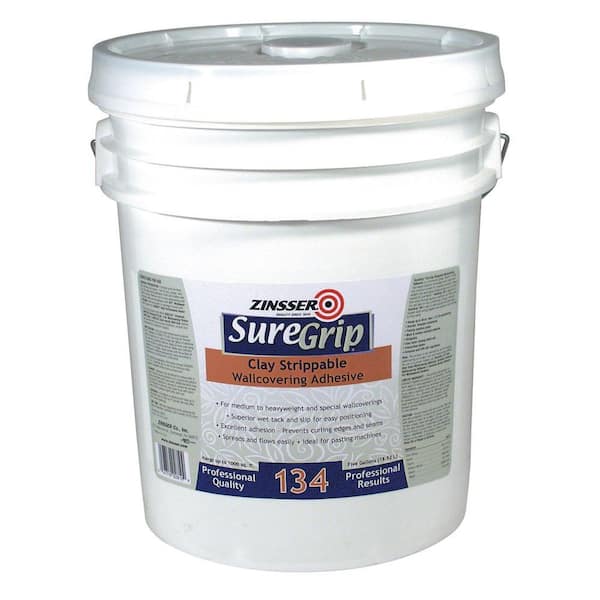 Zinsser SureGrip 134 5 gal. Clay Strippable Wallcovering Adhesive