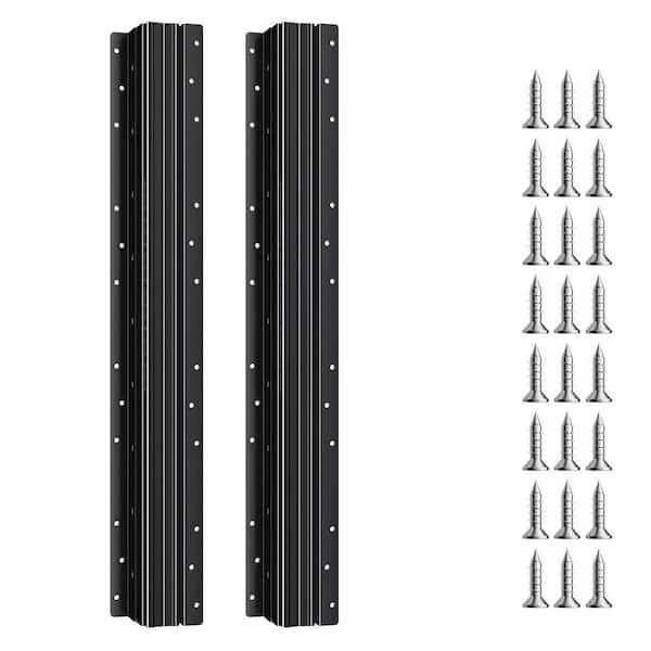Undermount Drawer Slides, 24 in., Black, Carbon Steel, Side Heavy Duty Drawer Slides, 1 Pair, for 260 lbs. 2025 Update