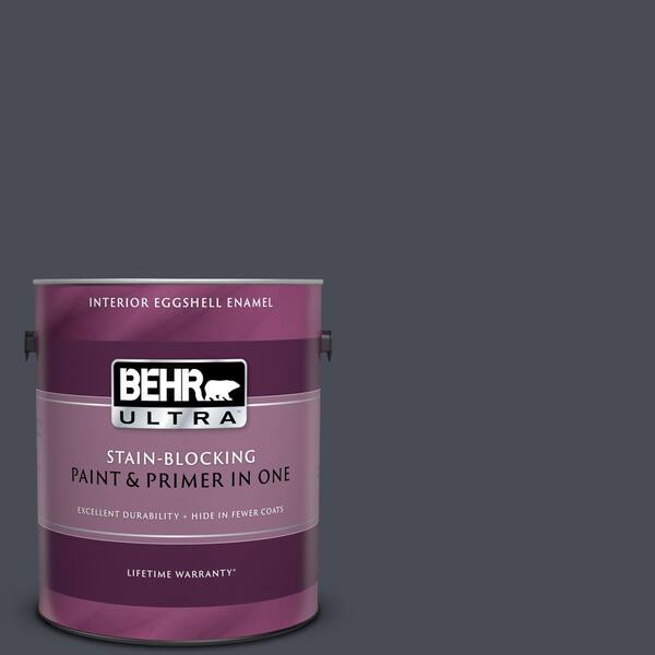BEHR ULTRA 1 gal. #UL260-23 Poppy Seed Eggshell Enamel Interior Paint and Primer in One