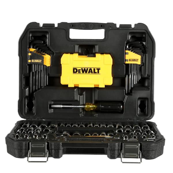 DEWALT 20V MAX Cordless Compact 1/2 in. Hammer Drill/Driver, Mech Tool Set  (108 Piece), and (2) 20V 1.3Ah Batteries DCD785C2DWMT73801 - The Home Depot