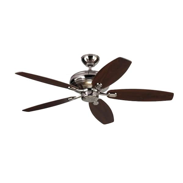 Generation Lighting Centro Max 52 in. Polished Nickel Silver Ceiling Fan