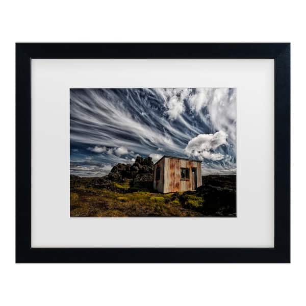 Trademark Fine Art Borsteinn H. Ingibergsson Broken Shack Matted Framed Photography Wall Art 18 in. x 22 in.