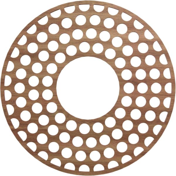 Ekena Millwork 0.25 in. x 6.5 in. x 18 in. Wood Medallion Moulding