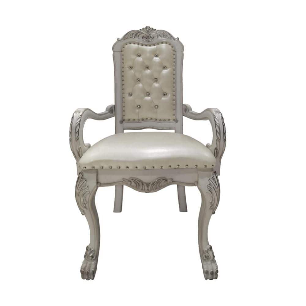 White Upholstery Arm Chair Set of 2 price history on PriceWatchPro
