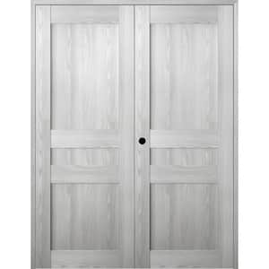 36 in. x 80 in. Right Hand Active Ribeira Ash Wood Composite Double Prehung Interior Door