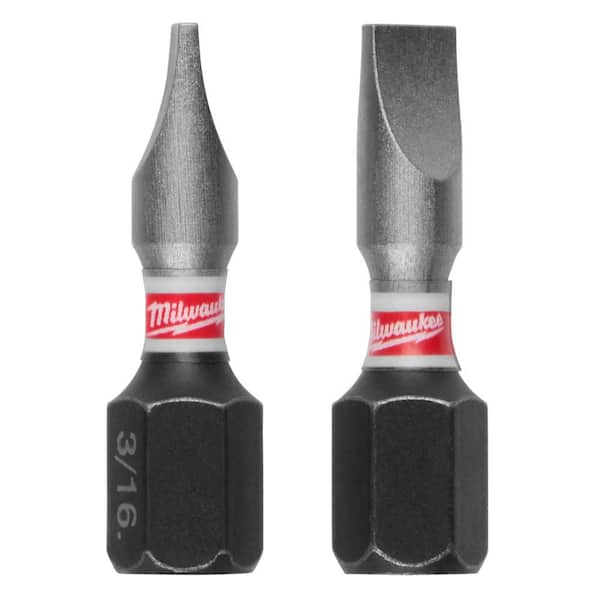 Milwaukee SHOCKWAVE Impact Duty 1 in. x 3/16 in. SL #8 Slotted