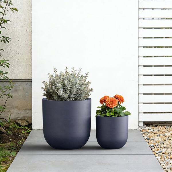 DurX-litecrete 17 in. Navy Blue(Upgraded Interior) Large Concrete