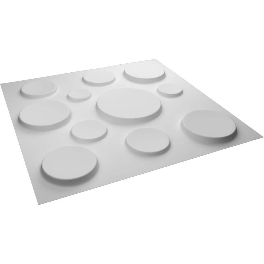 White Textured PVC 3D Decorative Wall Panel