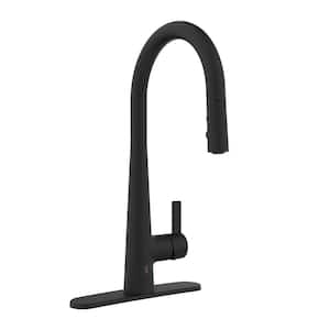 Belanger Touchless Single Handle Pull-Down Kitchen Faucet with Magik Technology in Matte Black