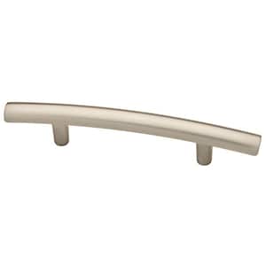 Arched 3 in. (76 mm) Center-to-Center Satin Nickel Drawer Pull