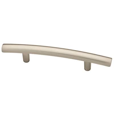 Arched 3 in. (76 mm) Center-to-Center Satin Nickel Drawer Pull (10-Pack)