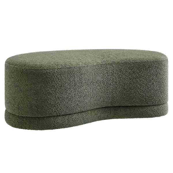 Nimbus 48 in. Upholstered Ottoman Bench in Sage