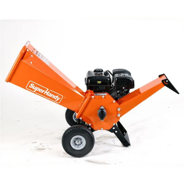 4 in. Max Capacity-9HP Gas-Powered Wood Chipper w Shredder Mulcher, 10 in. Wh