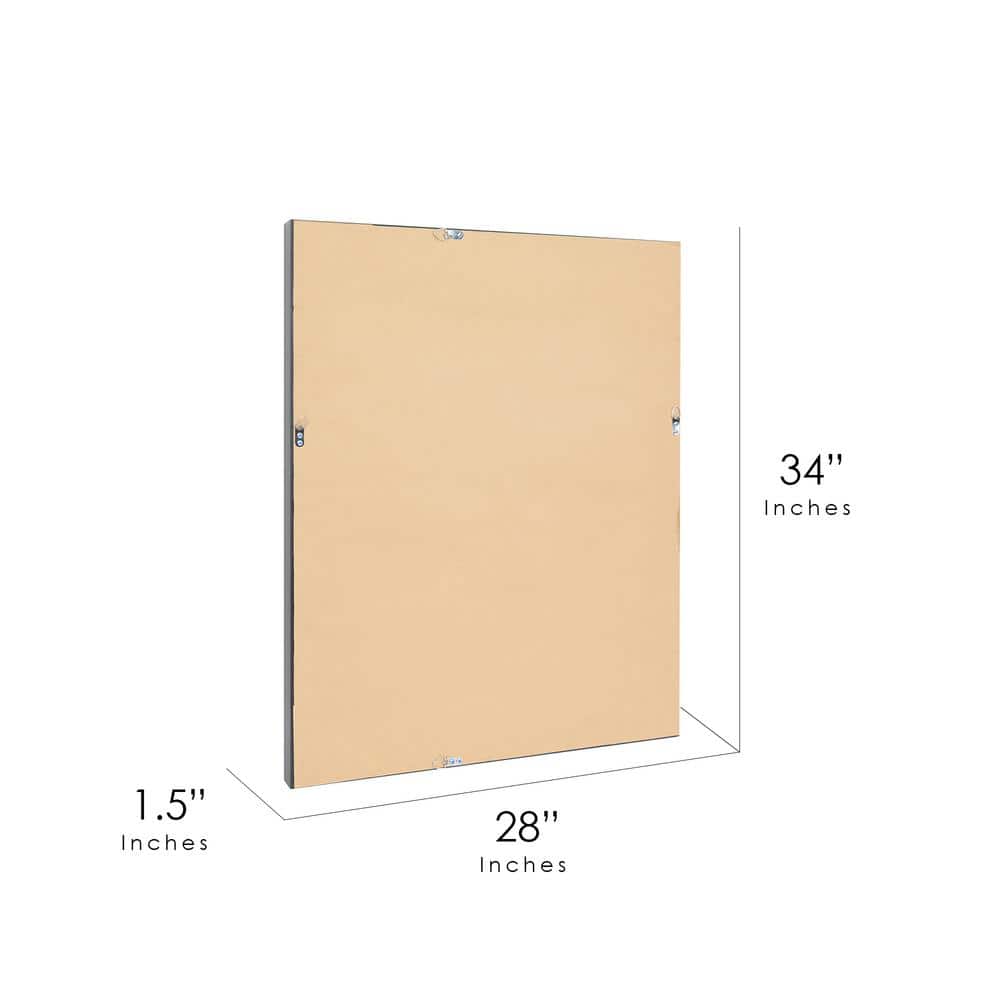 Elegant Bronze Beveled Bathroom Vanity Mirror 27.5" x 33.5"