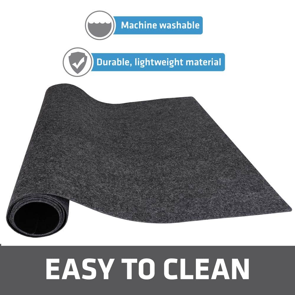 Charcoal 24" x 59" Waterproof Under Sink Cabinet Mat