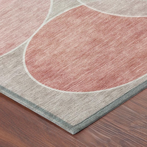 Chantille Machine Washable Indoor/Outdoor Abstract ACN2746 Pink 10 ft. x 14 ft. Area Rug
