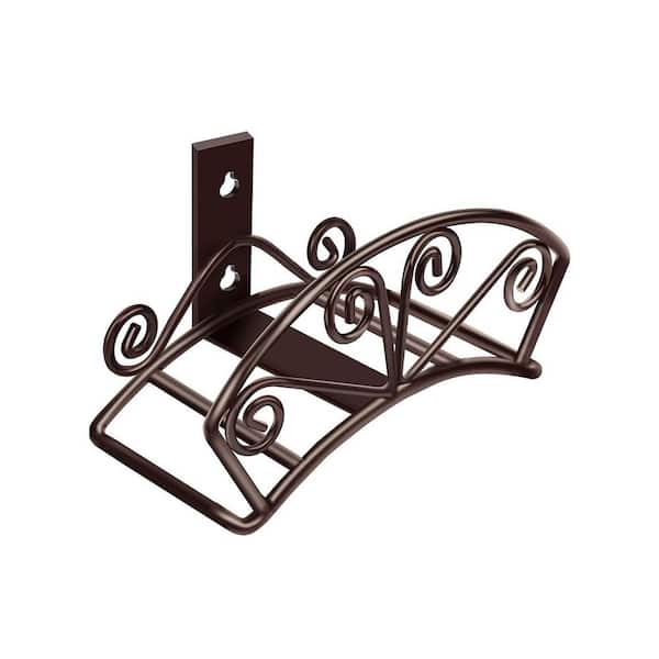 Heavy Duty Solid Metal Garden Hose Holder Wall Mount Decorative Durable Outdoor Hose Storage Reel Organizer Bronze