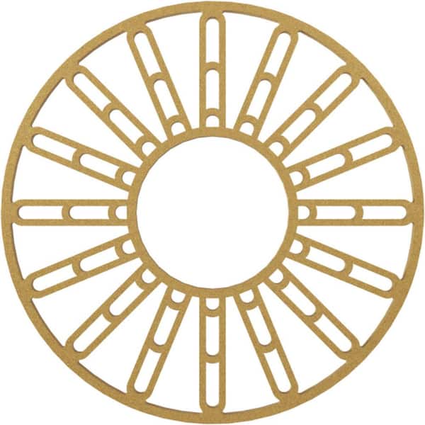 Ekena Millwork 16 in. O.D. x 4 in. I.D. x 1/2 in. P Hale Architectural Grade PVC Pierced Ceiling Medallion