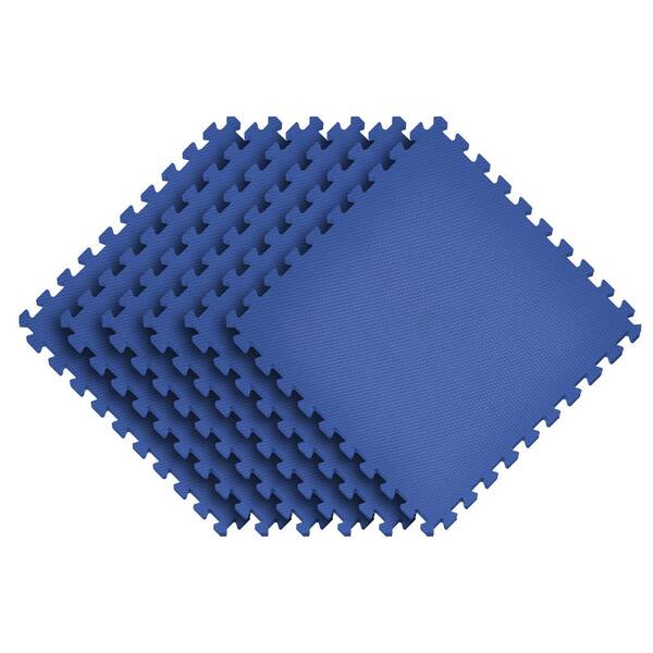 Norsk Blue 24 in. x 24 in. x 0.47 in. Foam Interlocking Floor Mat (6-Pack) Norsk Blue 24 in. x 24 in. x 0.47 in. Foam Interlocking Floor Mat (6-Pack)