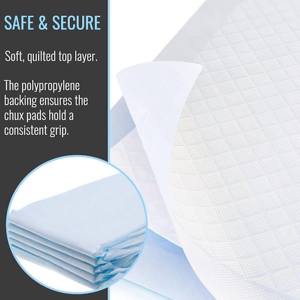 Medline Disposable Blue Underpads (Chux) 23 x 36 - Light Absorbency