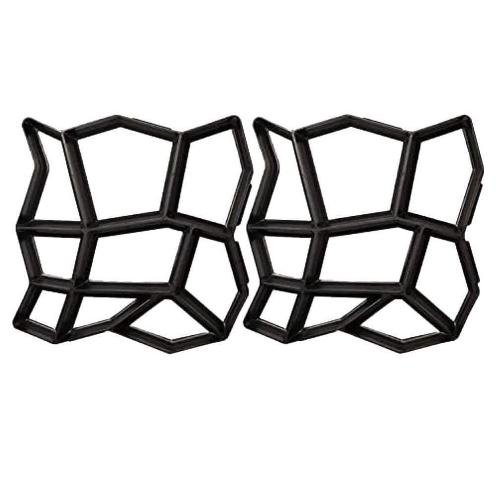 16.9 x 16.9 x 1.57 in. Concrete Molds and Forms Reusable DIY Stepping Stone Cement Paver Walkways Mold 2-Pack price history on PriceWatchPro