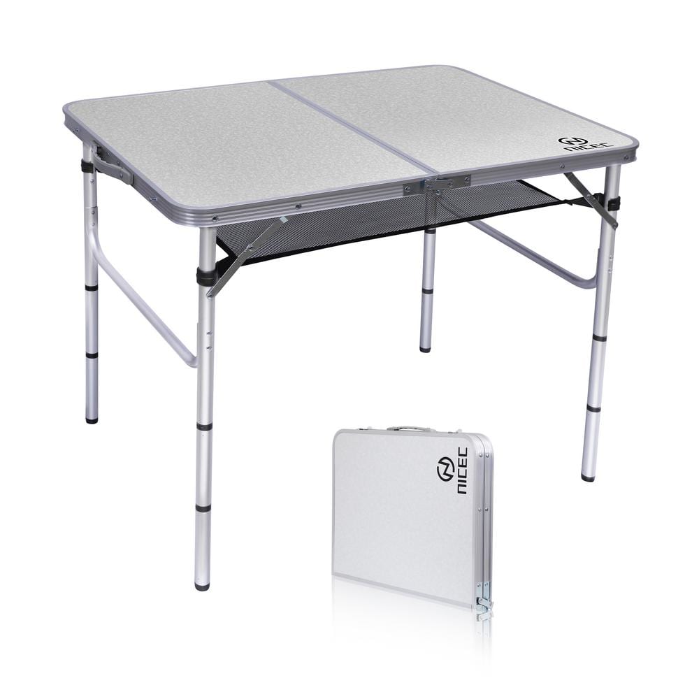 MUKE 35.5 in. Card Table, Folding Picnic Table, Small Table