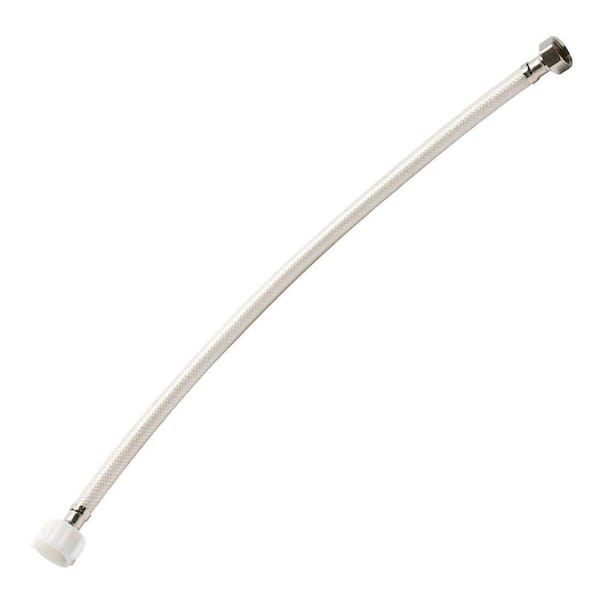 Fluidmaster 1/2 in. Straight Thread x 7/8 in. Ballcock Thread x 20 in. Reinforced Vinyl Toilet Supply Connector
