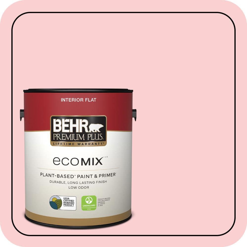 1 gal. #130A-2 Fading Rose Flat EcoMix Plant-Based Interior Paint & Primer price history on PriceWatchPro