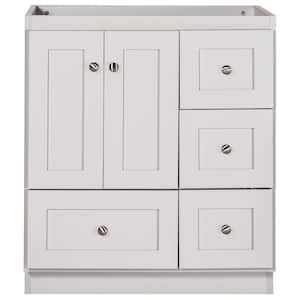 Shaker 30 in. W x 21 in. D x 34.5 in. H Bath Vanity Cabinet without Top in Dewy Morning