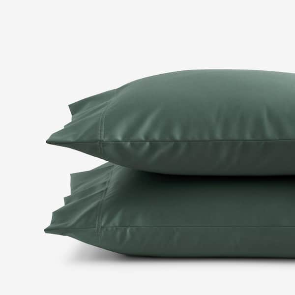 The Company Store Legends Hotel Supima Cotton Wrinkle-Free Olive Green Sateen King Pillowcase (Set of 2)