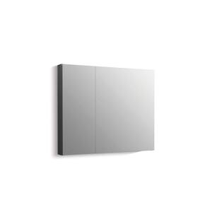 Maxstow 30 in. x 24 in. Aluminum Frameless Surface-Mount Soft Close Medicine Cabinet with Mirror