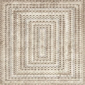 Carley Machine Washable Geometric Beige Doormat 3 ft. 3 in. x 5 ft. Accent Rug