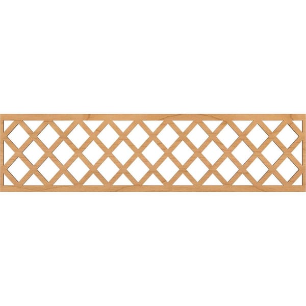 Ekena Millwork Manchester Fretwork 0.25 in. D x 47 in. W x 12 in. L Maple Wood Panel Moulding