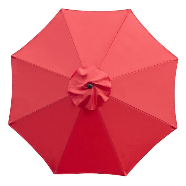 ITOPFOX Red Large Octagon Patio Umbrella Replacement Canopy Top Cover