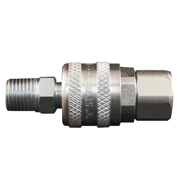 1/4 in. NPT A Style Coupler and Plug Kit