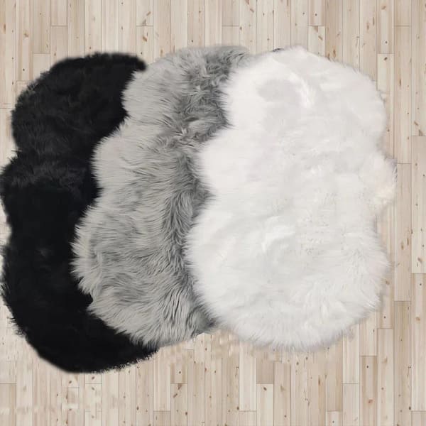 Plush Faux Fur Area Rug - Luxury Fur Shaggy Dognappers Pet Bed Sheepsk –  Fur Accents