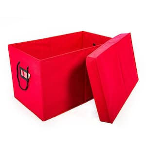 Santa's Bags 3-Drawer Ornament Storage Box - Red