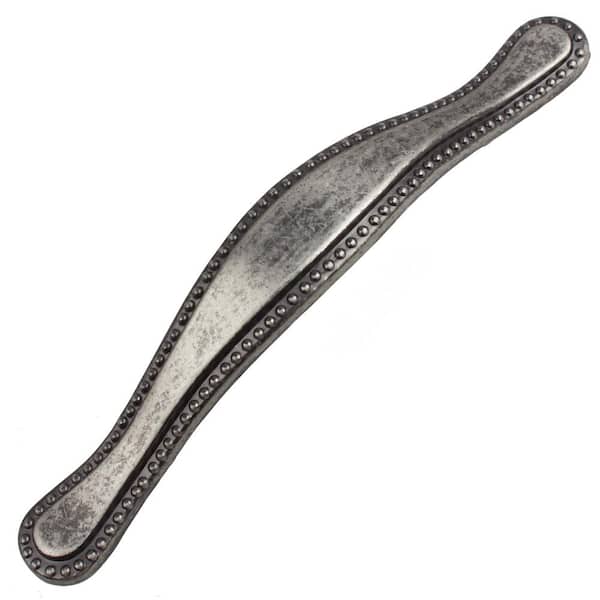 GlideRite 3 in. Center-to-Center Weathered Nickel Beaded Cabinet Pull (10-Pack)