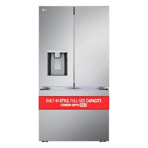 26 cu. ft. Smart Counter-Depth MAX French Door Refrigerator with 4 types of ice in PrintProof Stainless Steel