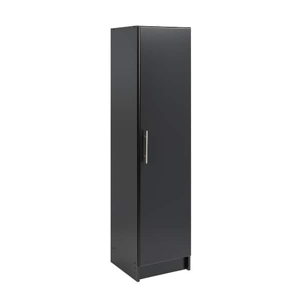 Prepac Wood Freestanding Garage Cabinet in Black (16 in. W x 65 in. H x 16 in. D)