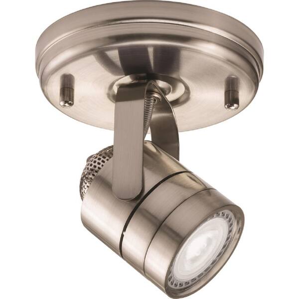 Lithonia Lighting 4 ft. Brushed Nickel Integrated LED Mesh Back Track ...