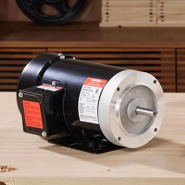 VEVOR 2 HP Electric Motor 3450 RPM, AC 230V/460V, 56C Frame
