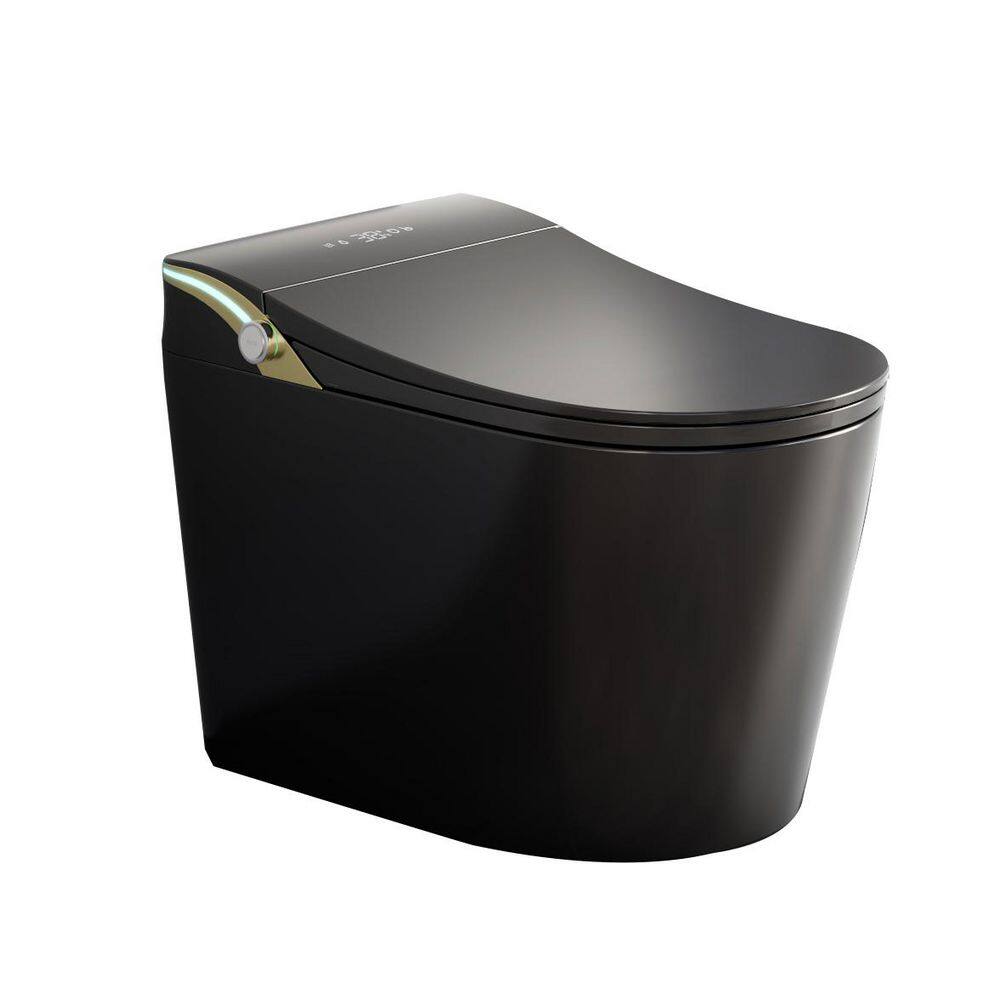 Elongated Round Bidet Toilet 1.28GPF in Black Dynamic Clean with Dryer ADA Comfort Height and Foot Sensor Power Outage price history on PriceWatchPro