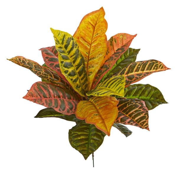 Indoor 17 Garden Croton Artificial Plant (Set of 6)