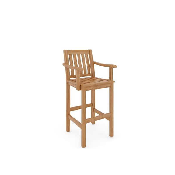 Unbranded Michele Teak Outdoor Bar Armchair