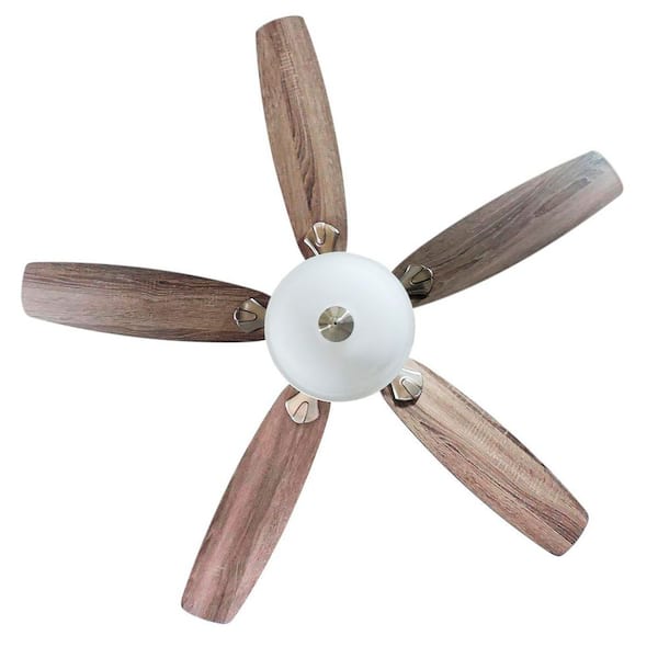 Hampton Bay Southwind II 52 in. Indoor LED Brushed Nickel Ceiling