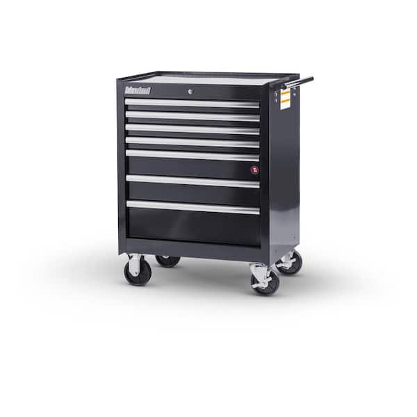 International Tech Series 27 in. 7-Drawer Roller Cabinet Tool Chest in Black