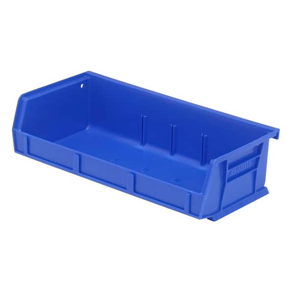 QUANTUM STORAGE SYSTEMS Ultra Series 1.54 Qt. Stack and Hang Bin in Blue (8-Pack)