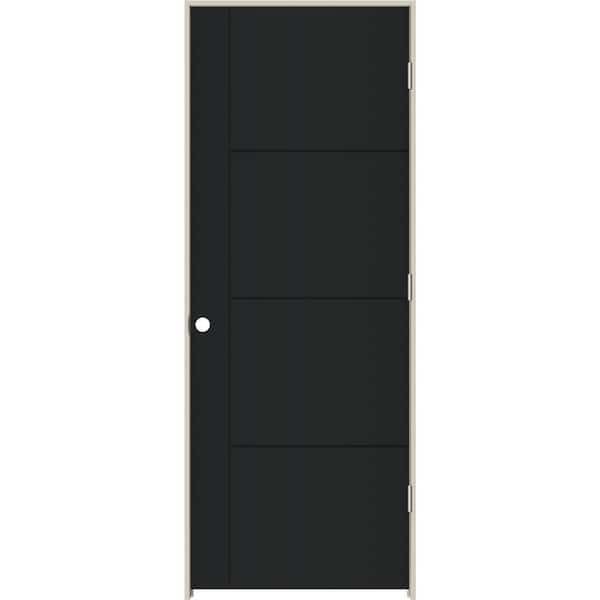 JELD-WEN 30 in. x 80 in. Left-Hand Solid Core Onyx Composite Single Prehung Interior Door