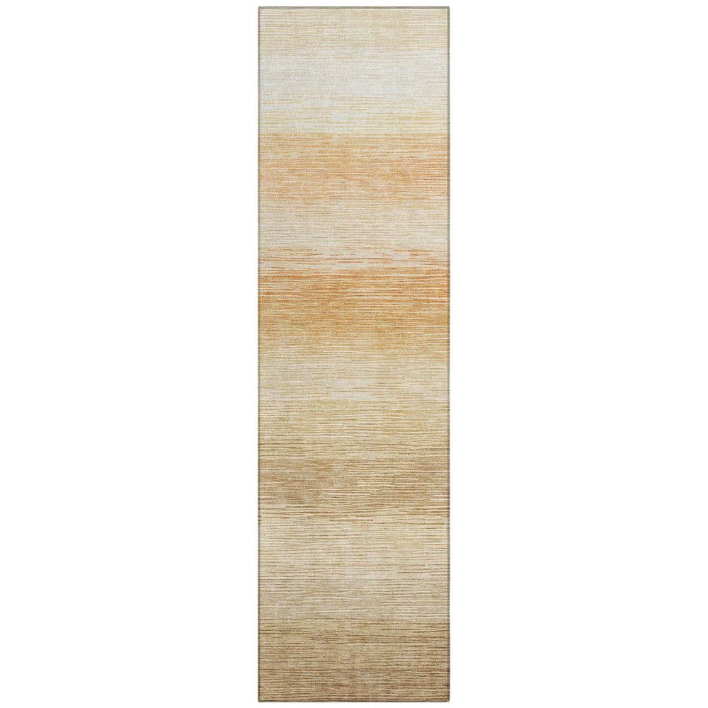 Chantille Machine Washable Indoor/Outdoor Abstract ACN2891 Copper 2 ft. x 7 ft. Runner Rug price history on PriceWatchPro